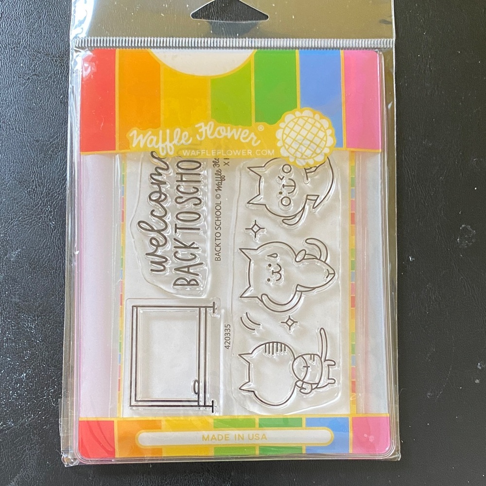Waffle Flower Back to School Stamp Set